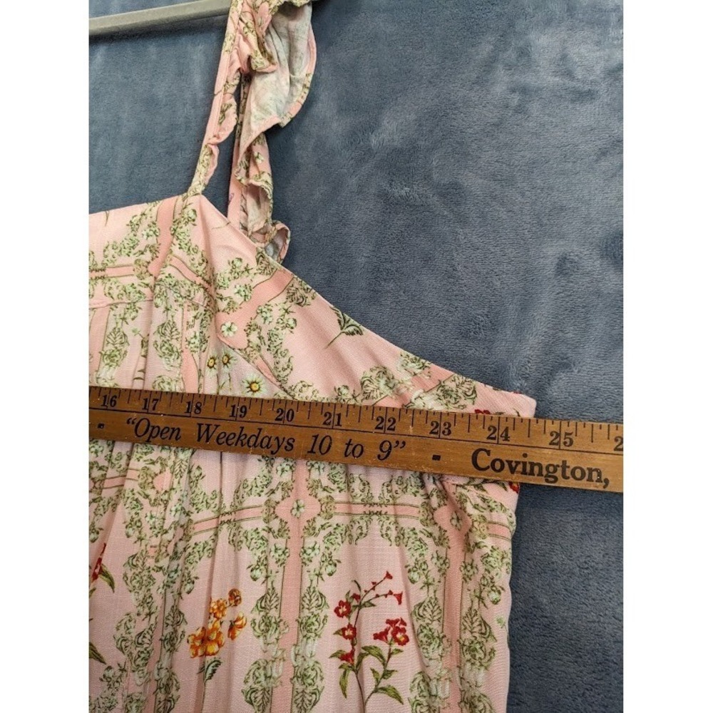 AguaBendita Target Mini Dress 3X Floral Tile Dainty Blush Pink Flutter Sleeve - Picture 12 of 16